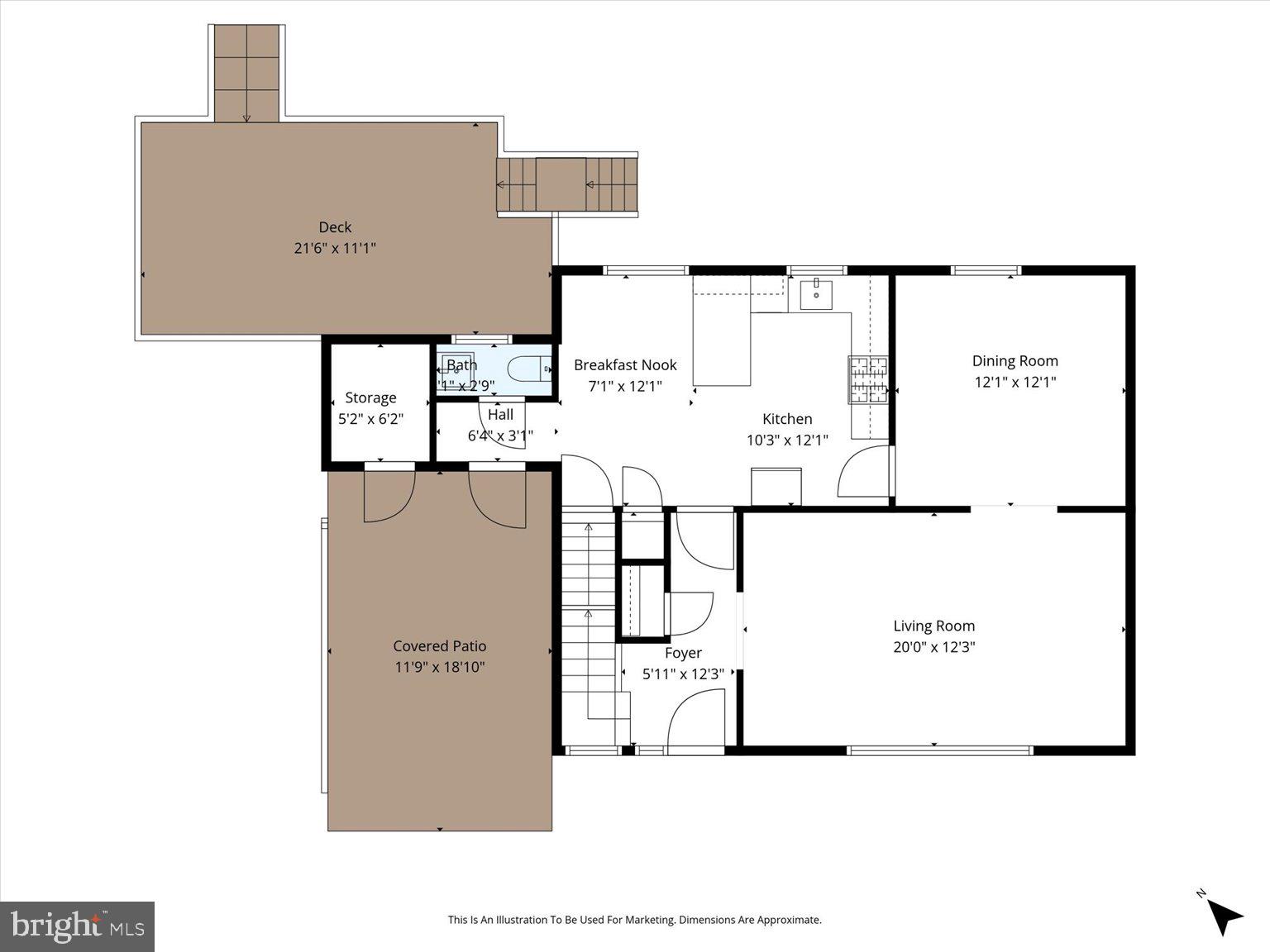 8414 Danford Court Springfield, VA 22152 - Photo 37 of 39 Main Level Floor Plan