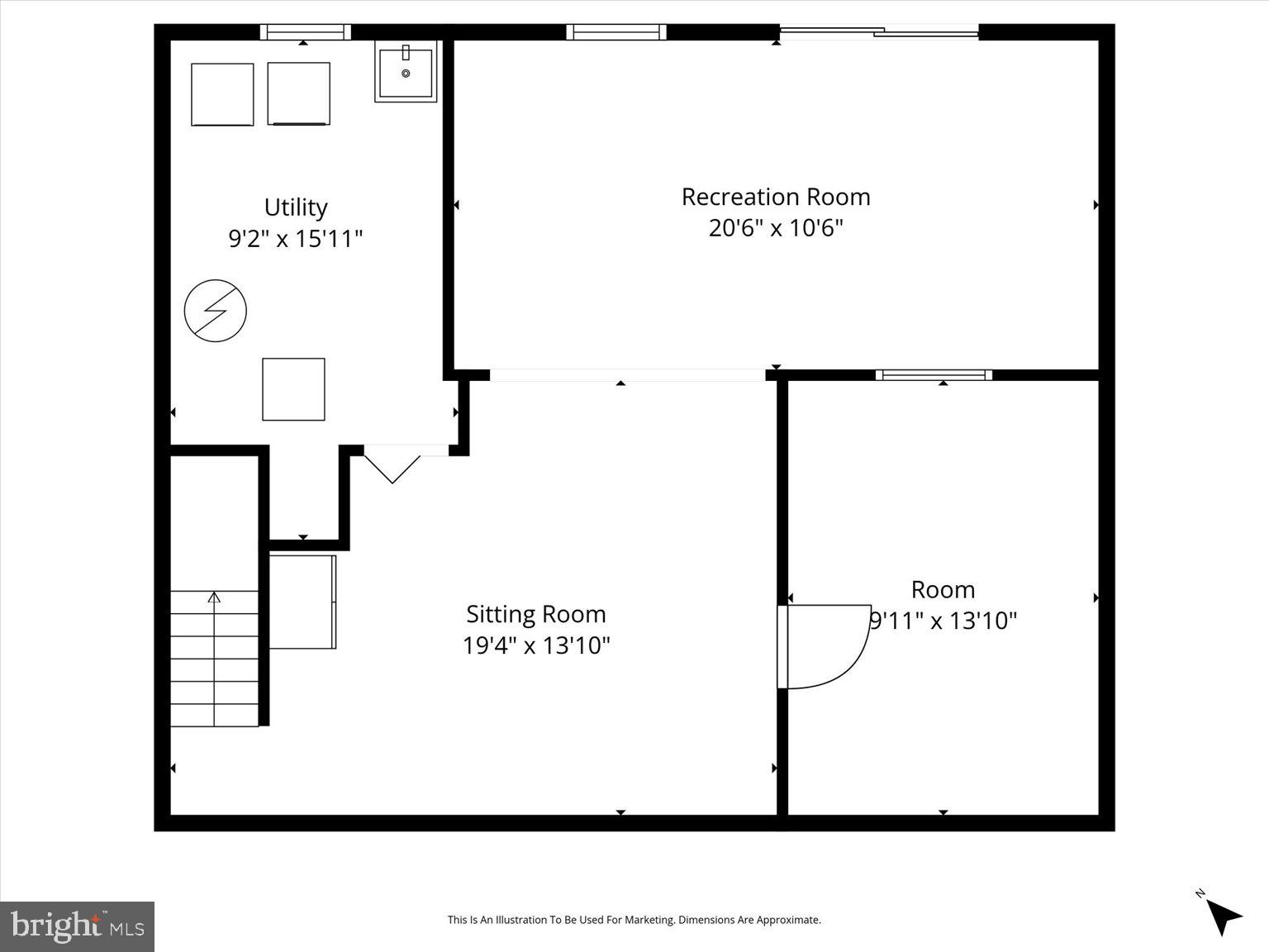 8414 Danford Court Springfield, VA 22152 - Photo 39 of 39 Lower Level Floor Plan