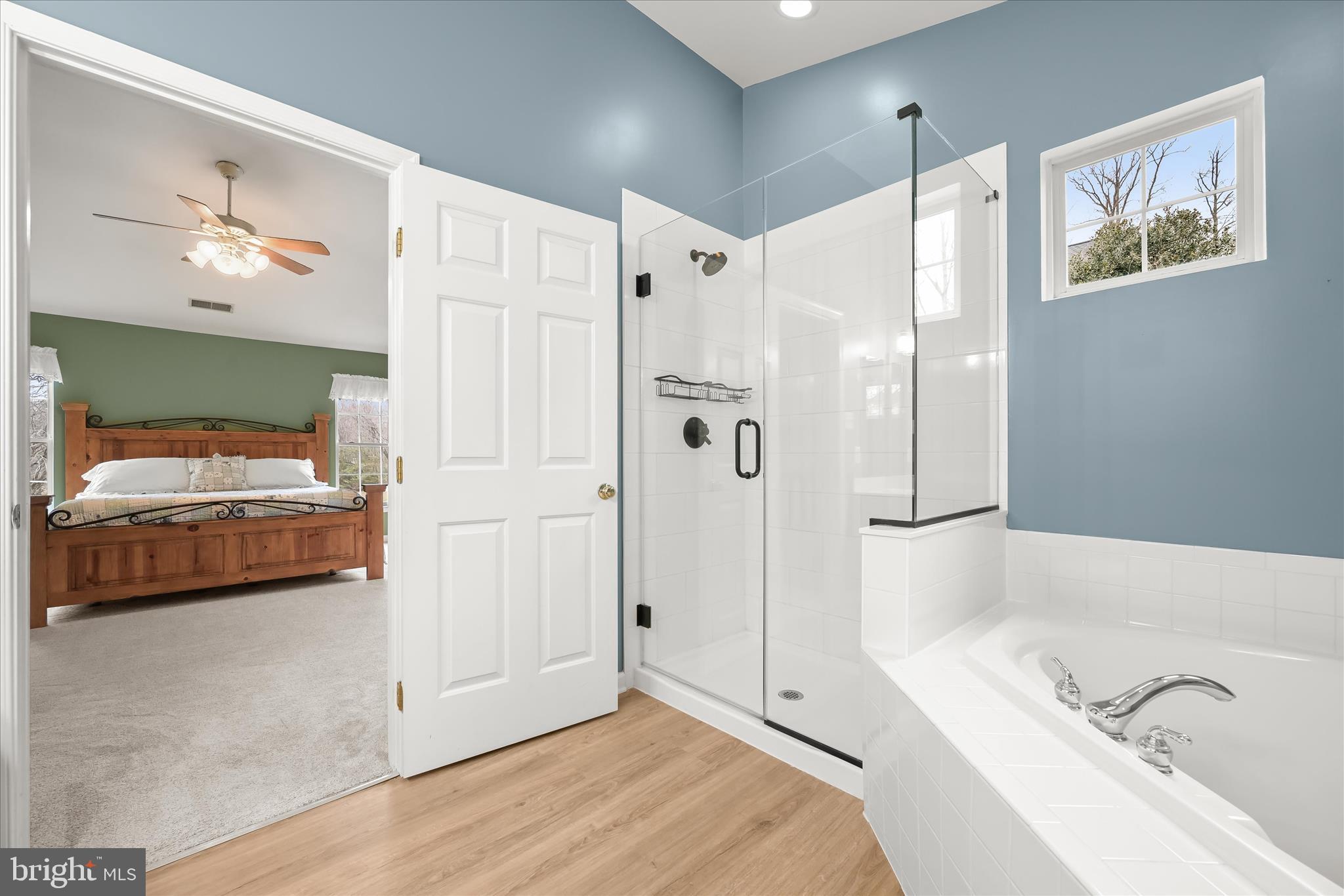 2028 Meadow Tree Court Cooksville, MD 21723 - Photo 35 of 73 Soaking tub & frameless shower