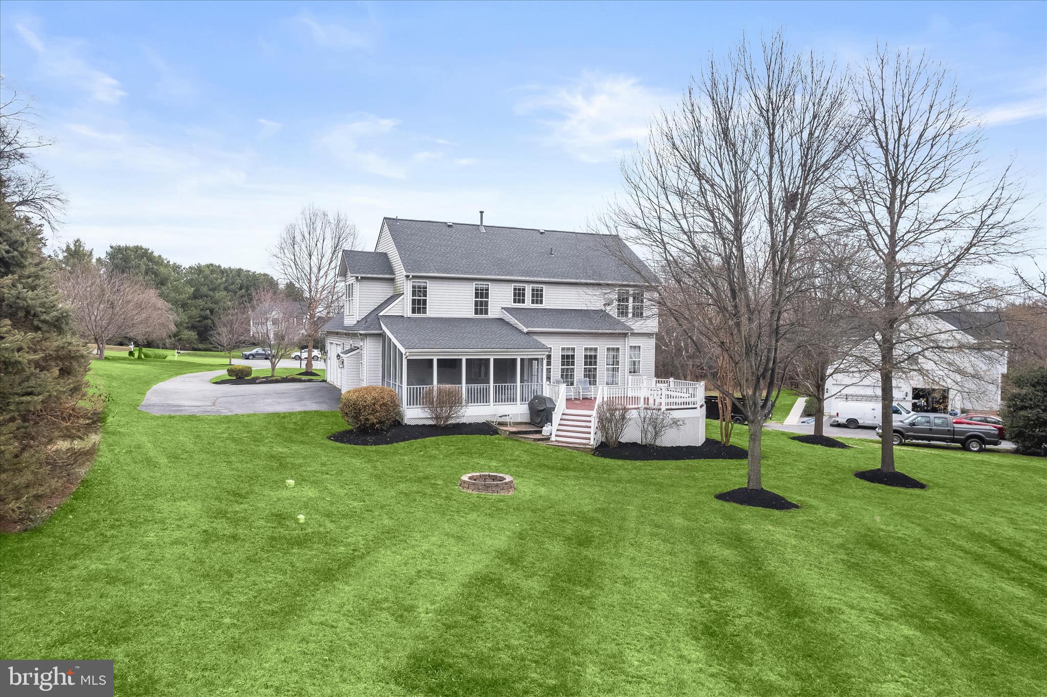 2028 Meadow Tree Court Cooksville, MD 21723 - Photo 56 of 73 a view of a house with a big yard and large trees