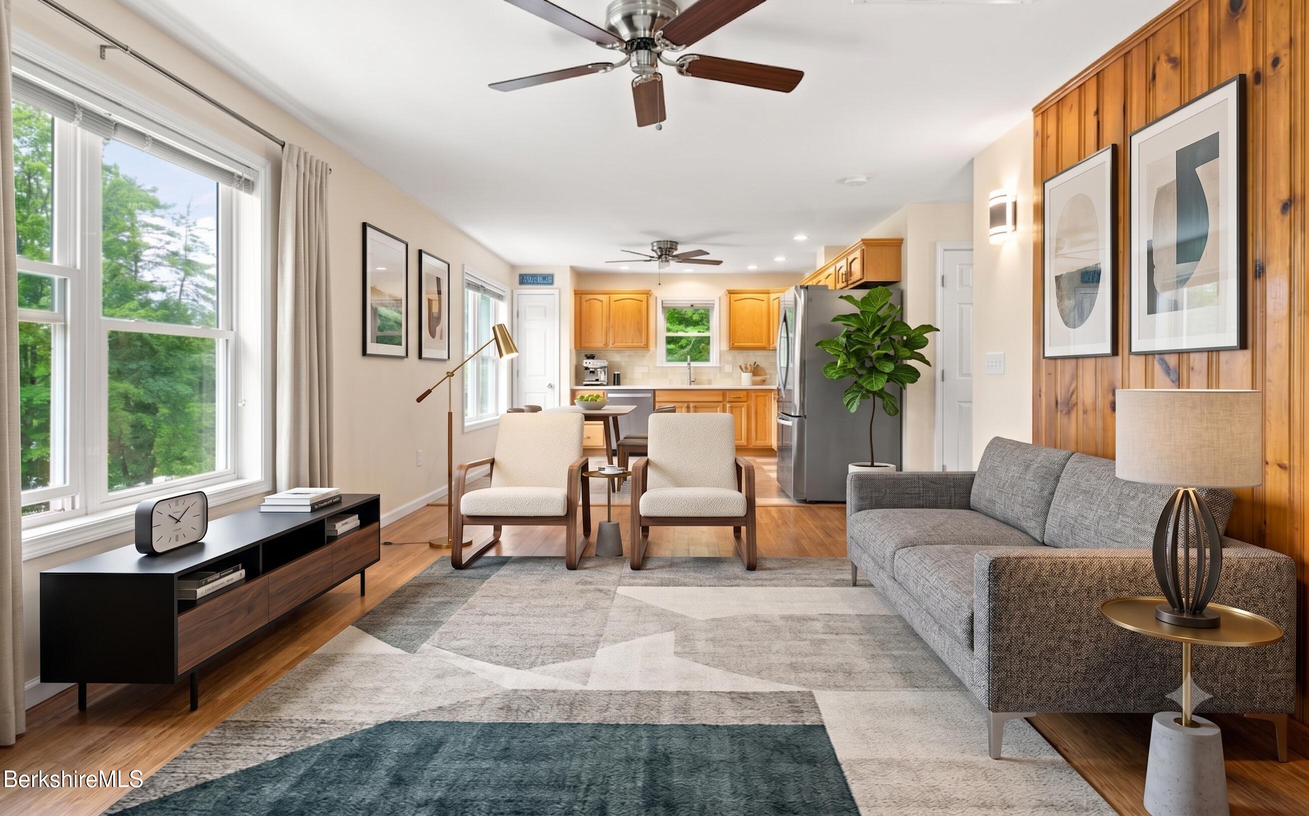 26 Mahkeenac Road Stockbridge, MA 01262 - Photo 11 of 37 Virtually Staged Living Room