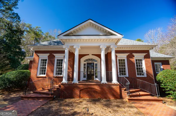 a front view of a house
