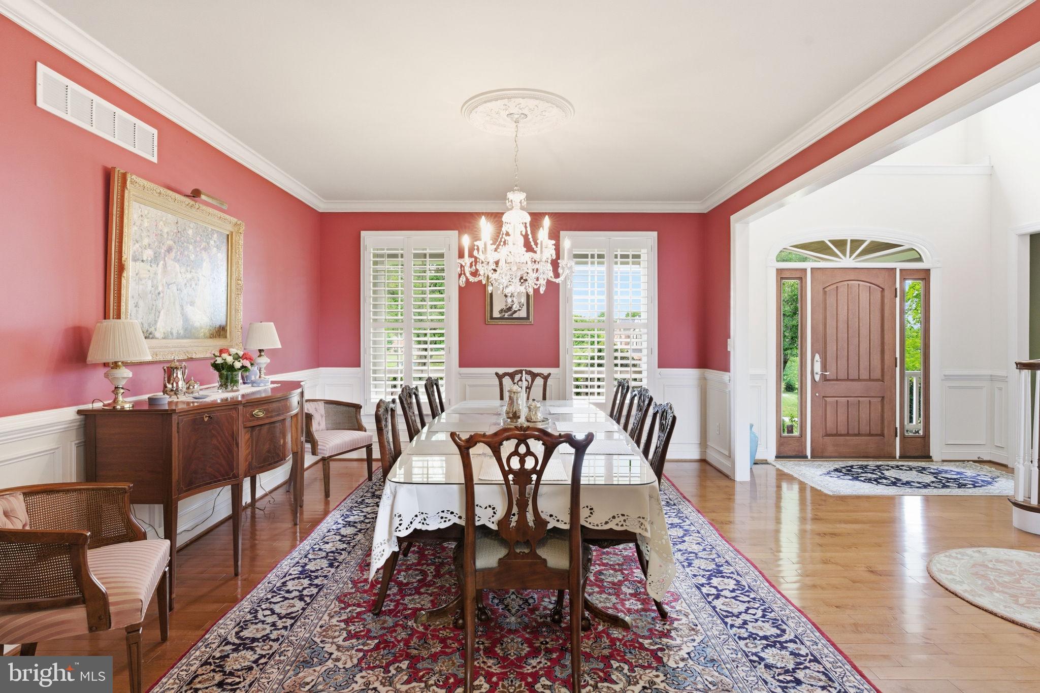 9 Deer Ridge Court Phoenix, MD 21131 - Photo 14 of 96 a view of a a dining room with furniture window and wooden floor