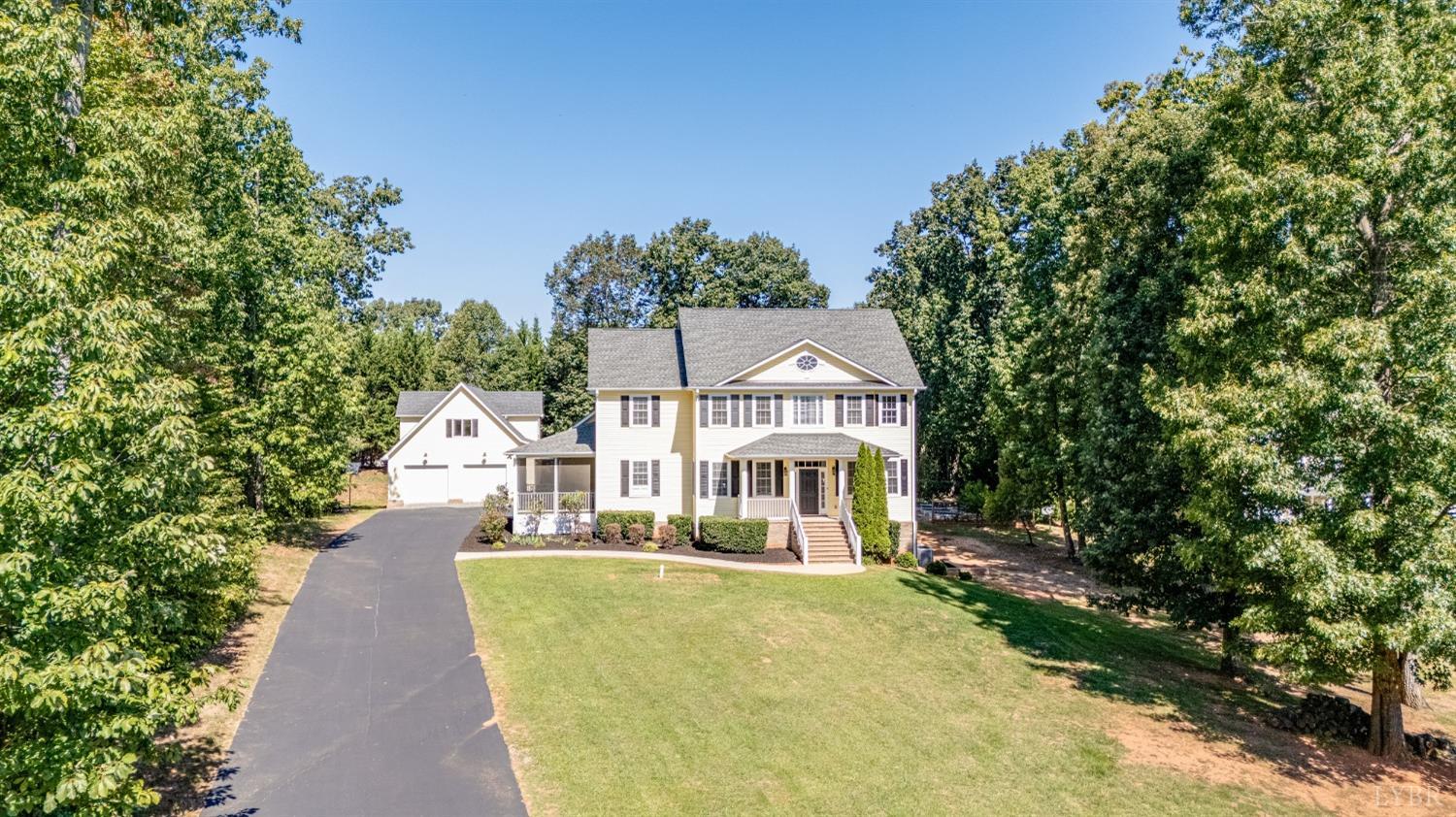 212 Barringer Drive Rustburg, VA 24588 - Photo 59 of 63 a view of a house with a swimming pool