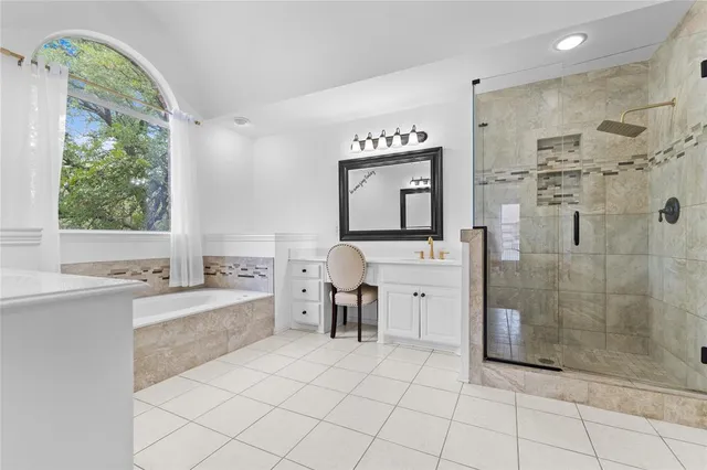 a view of a porch with a bench