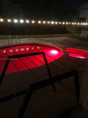 a room with furniture and a projector