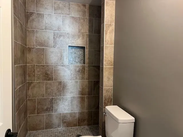 a bathroom with a toilet