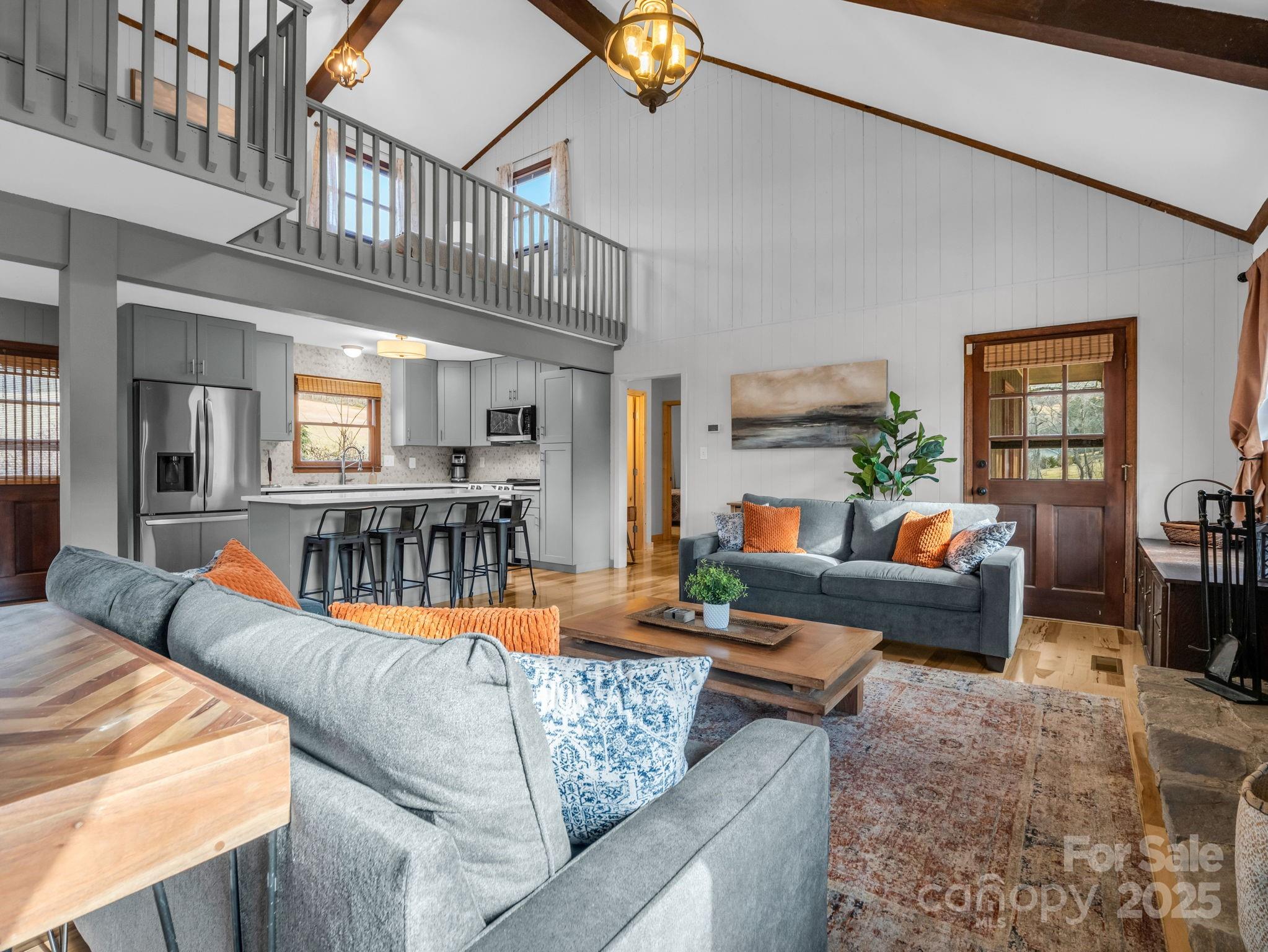 132 Hurd Road Canton, NC 28716 - Photo 21 of 46 a living room with furniture and a large window