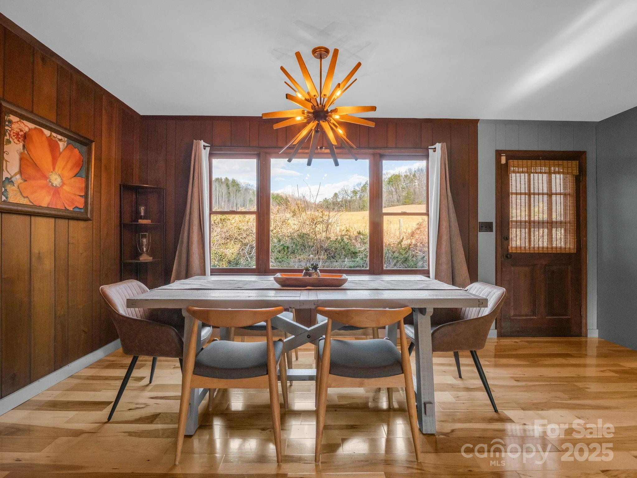 132 Hurd Road Canton, NC 28716 - Photo 28 of 46 a dining room with furniture a large window and wooden floor