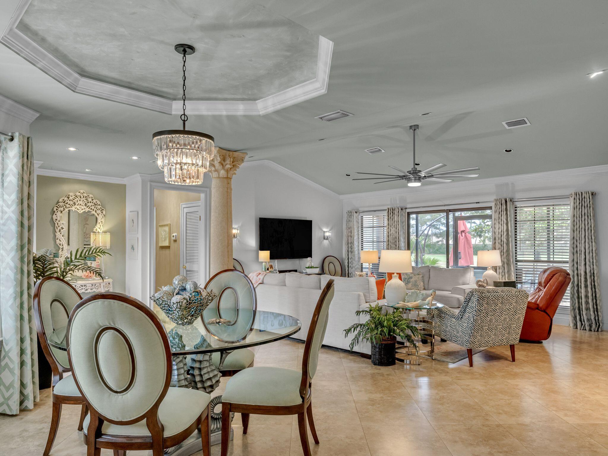 370 Golfview Drive Miramar Beach, FL 32550 - Photo 3 of 148 a living room with lots of furniture and a flat screen tv