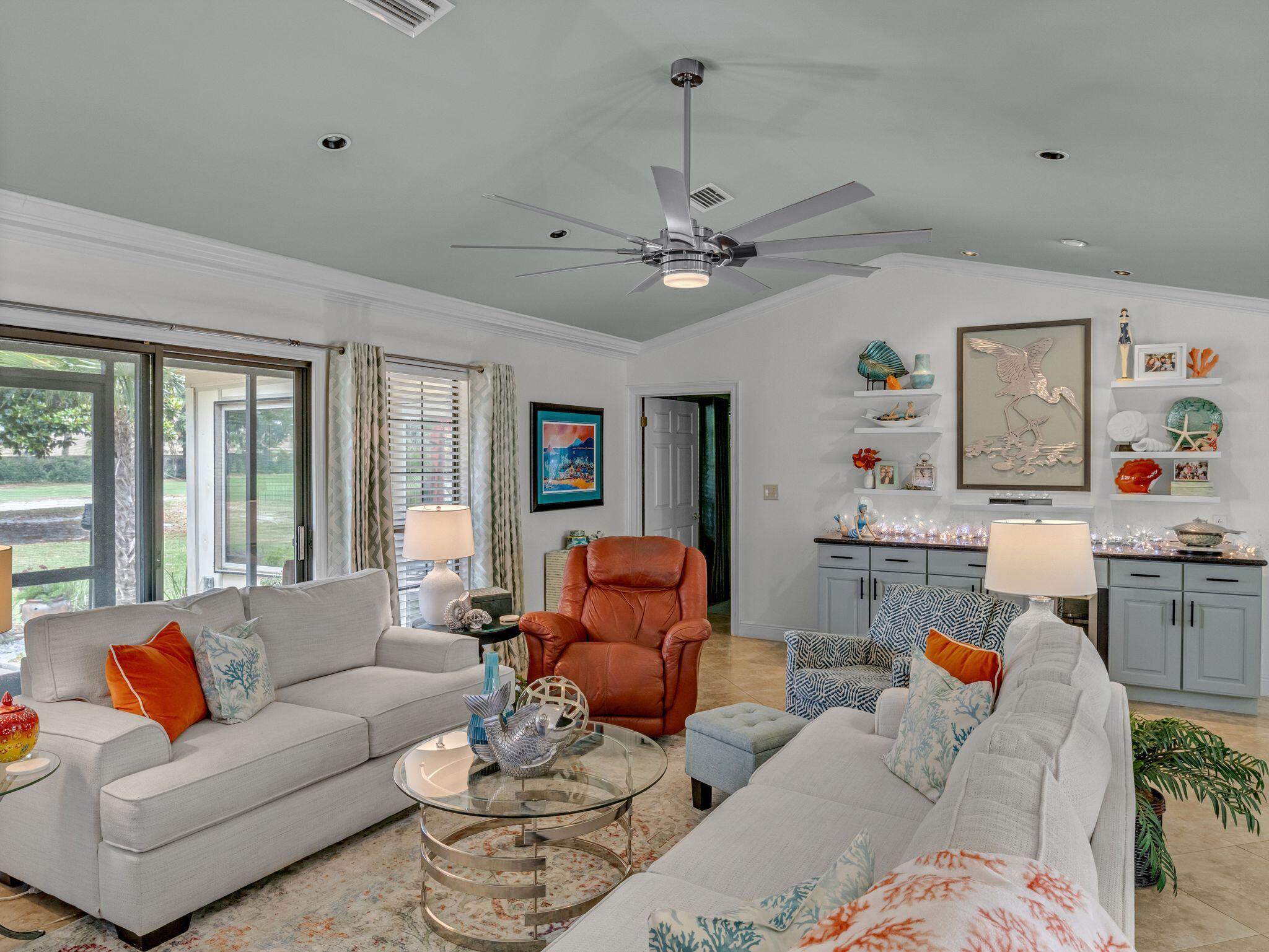 370 Golfview Drive Miramar Beach, FL 32550 - Photo 89 of 148 a living room with furniture kitchen view and a window
