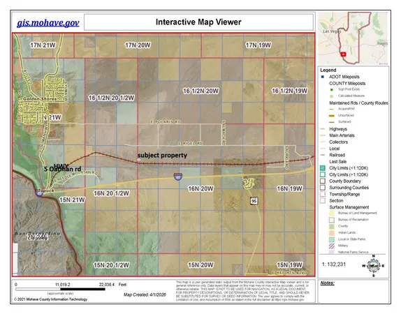 $6,900 | 210-09-034 210-09-034 Topock /i40, Topock, AZ 86436