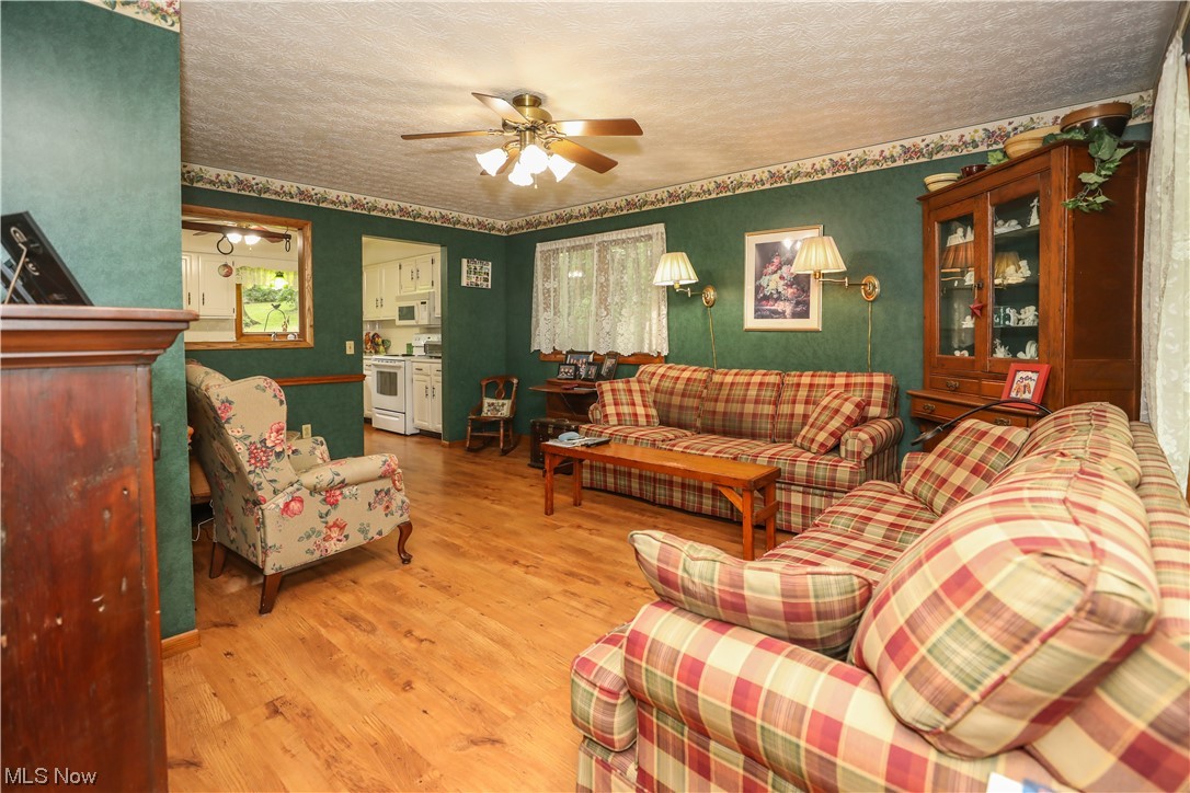 5344 Camp Road Ravenna, OH 44266 - Photo 11 of 30 Living room with ceiling fan