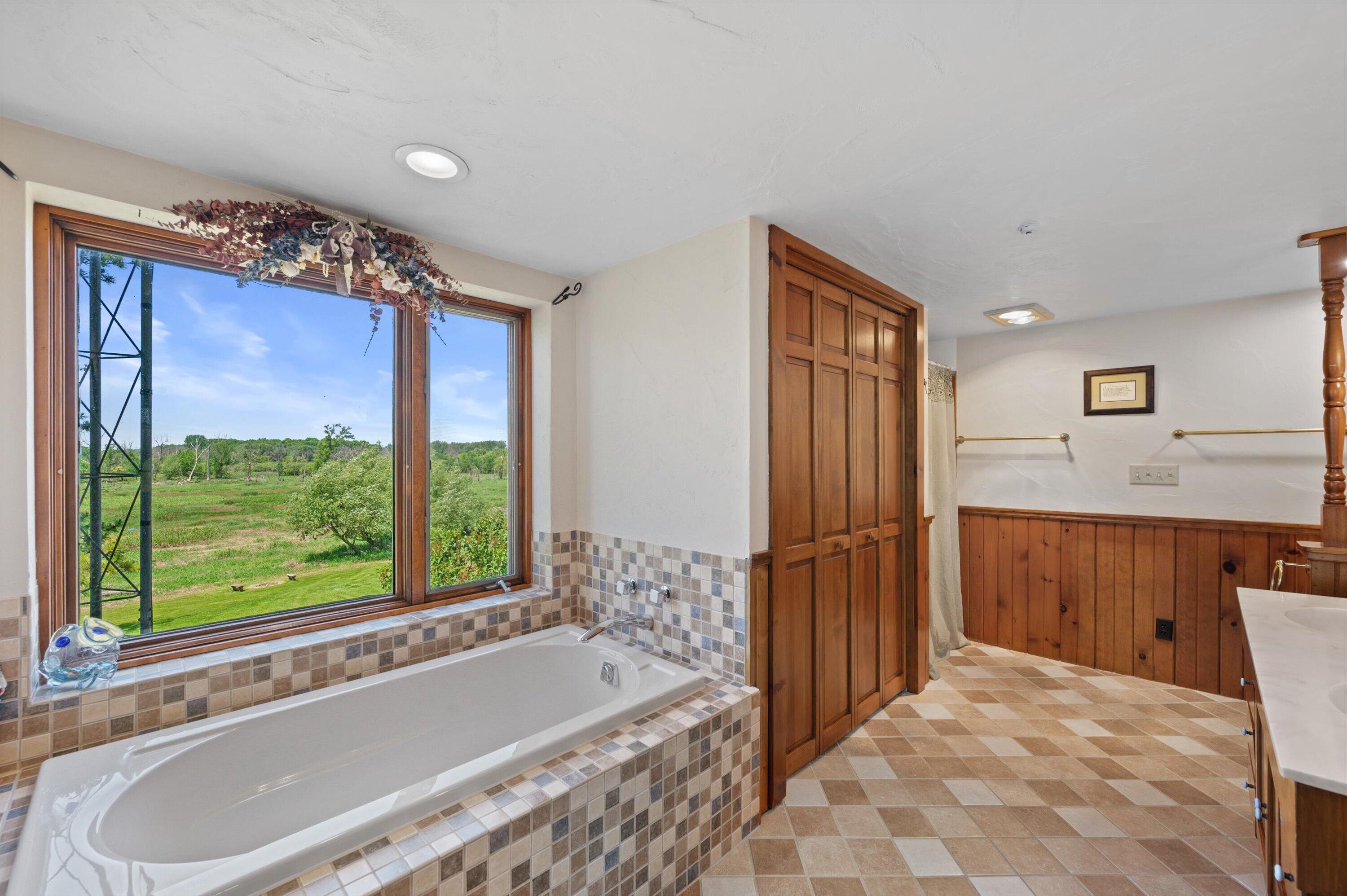N9523 North River Road Ixonia, WI 53036 - Photo 22 of 55 Soaking tub & walk-in shower