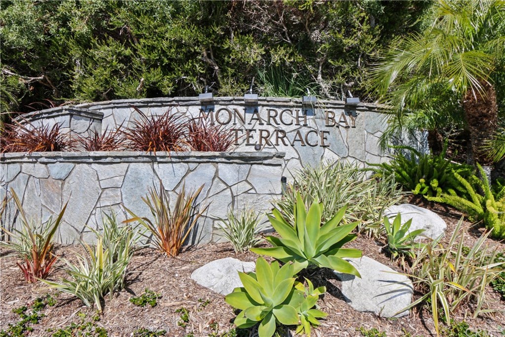 32682 7 Seas Drive Dana Point, CA 92629 - Photo 32 of 32 Monarch Bay Terrace Entrance Monument at Seven Seas, a welcoming sign.
