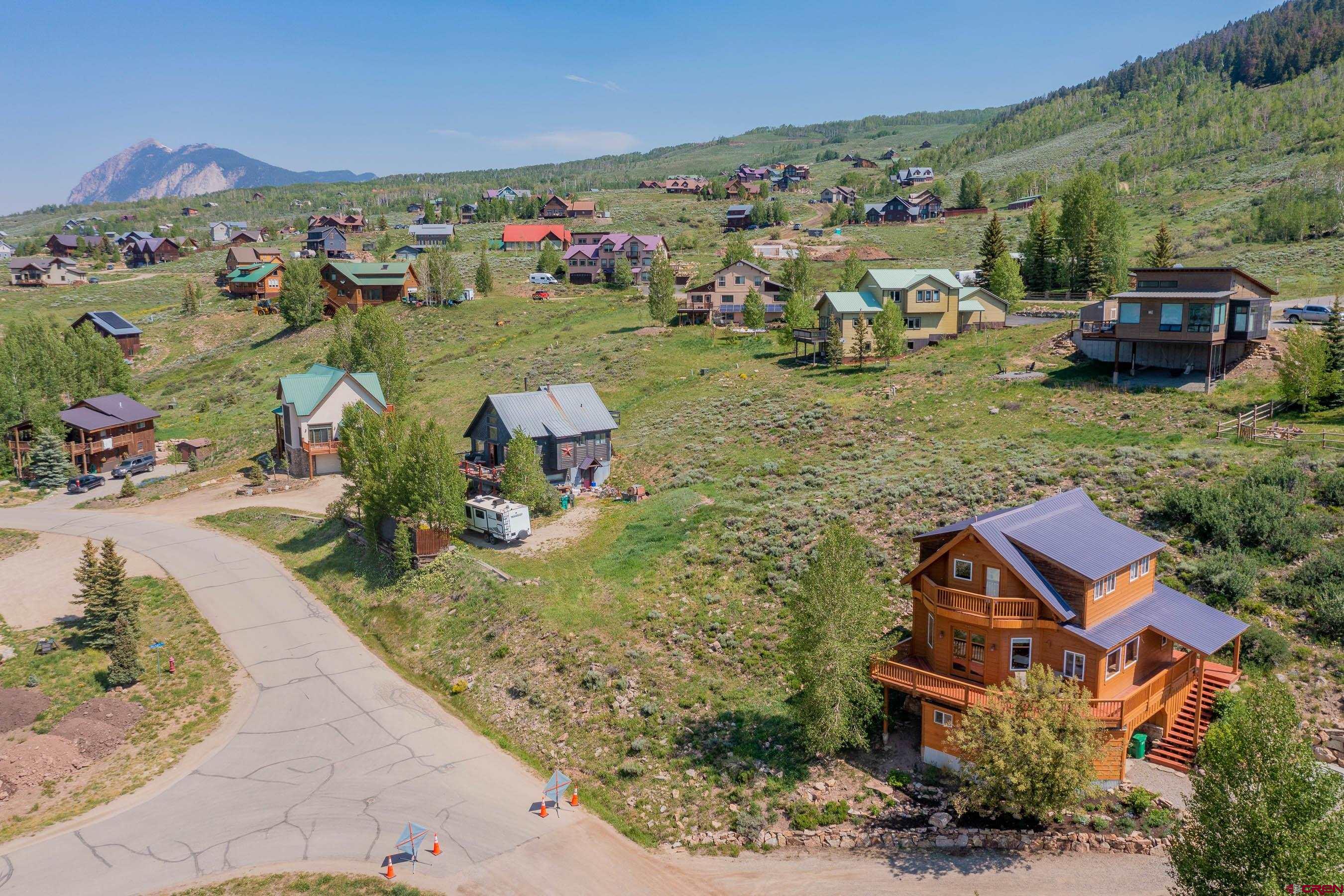 141 Haverly Street Crested Butte, CO 81224 - Photo 19 of 25 an aerial view of a house with garden