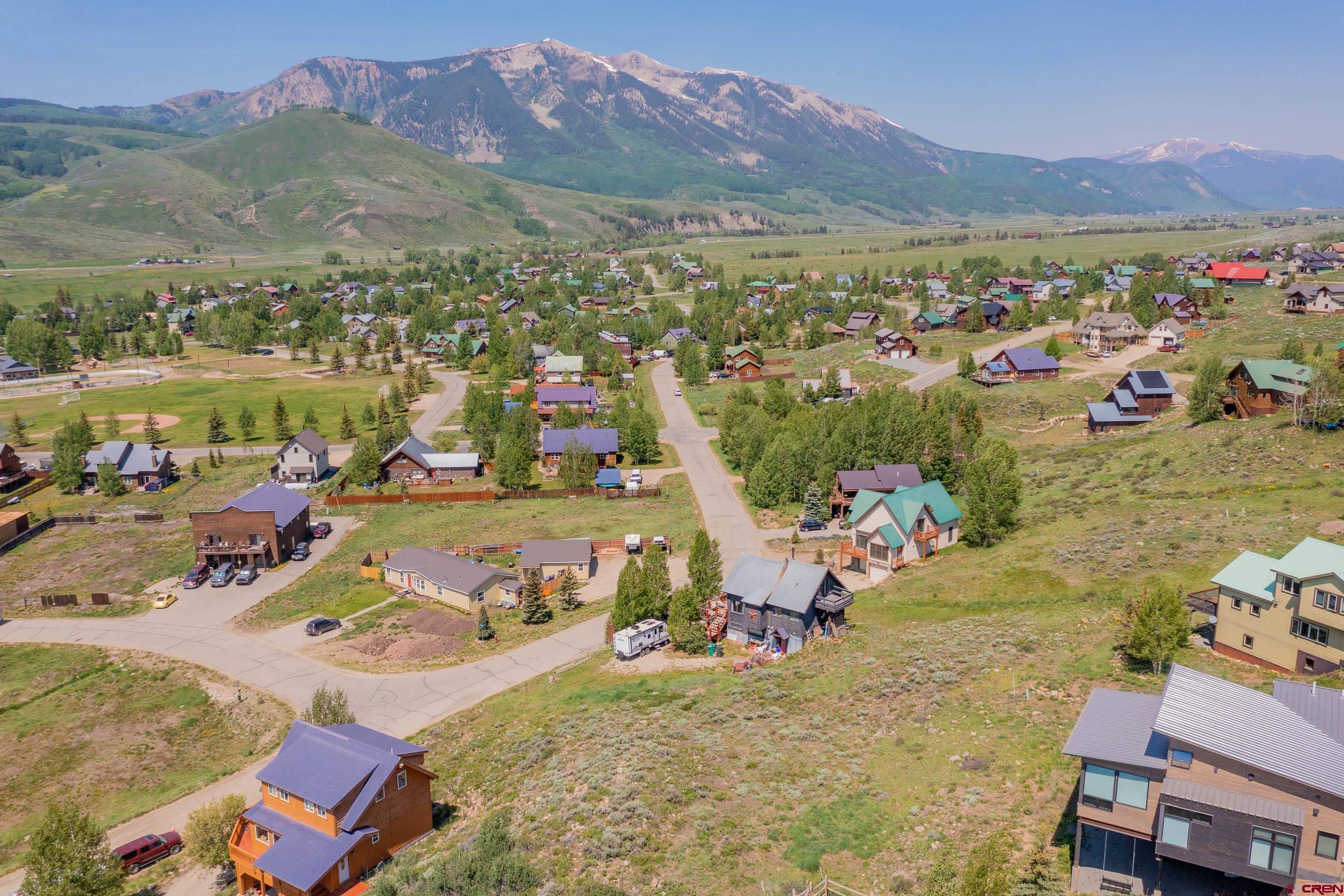 141 Haverly Street Crested Butte, CO 81224 - Photo 25 of 25 an aerial view of a house with a mountain