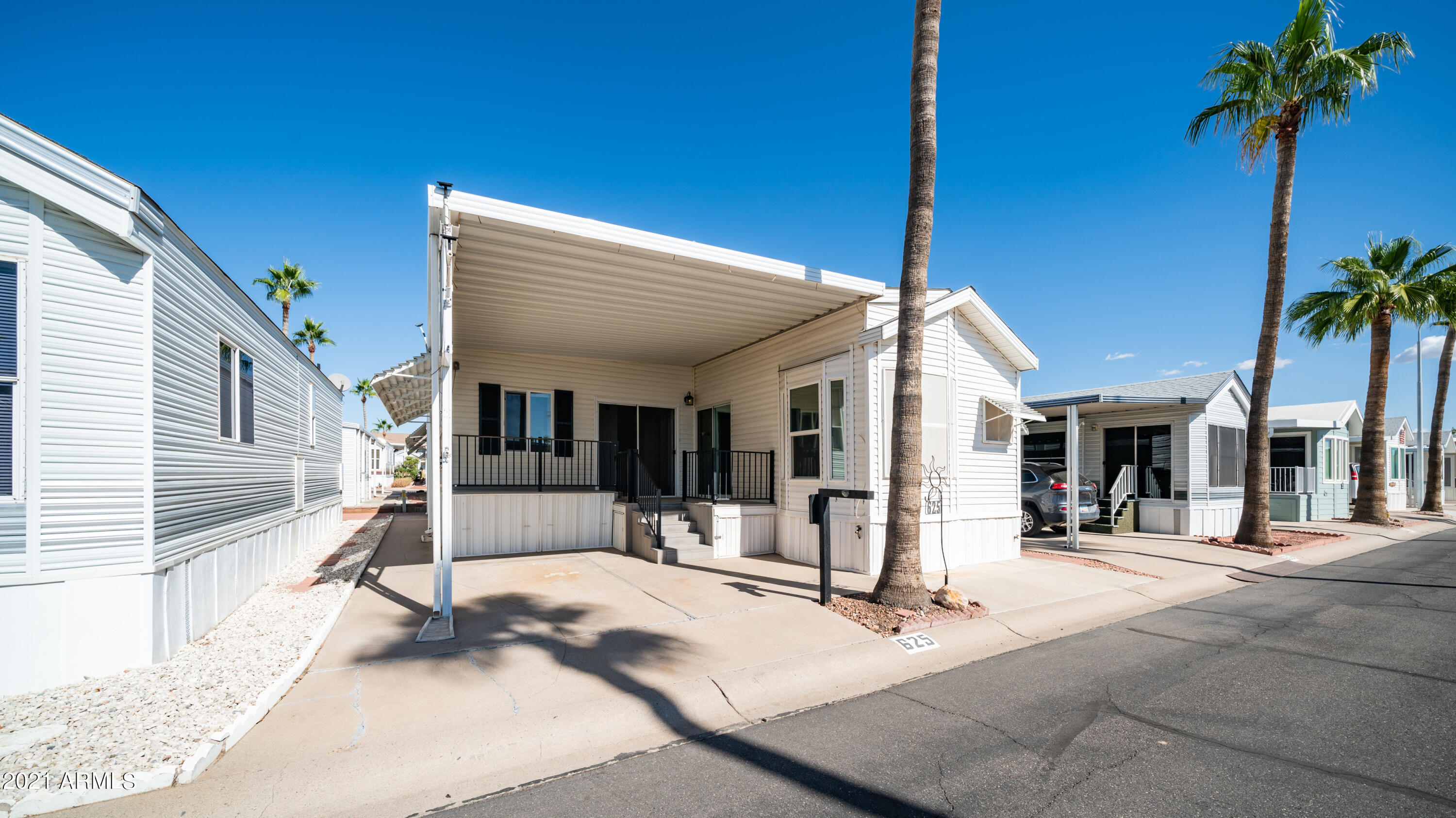 a view of a house with a patio