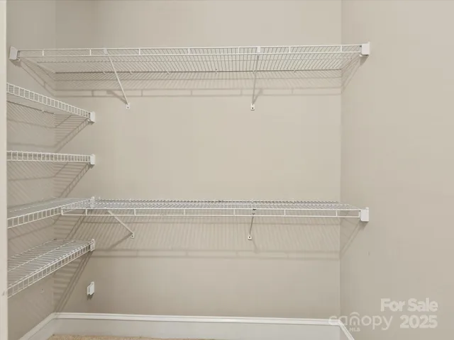 a close view of closet