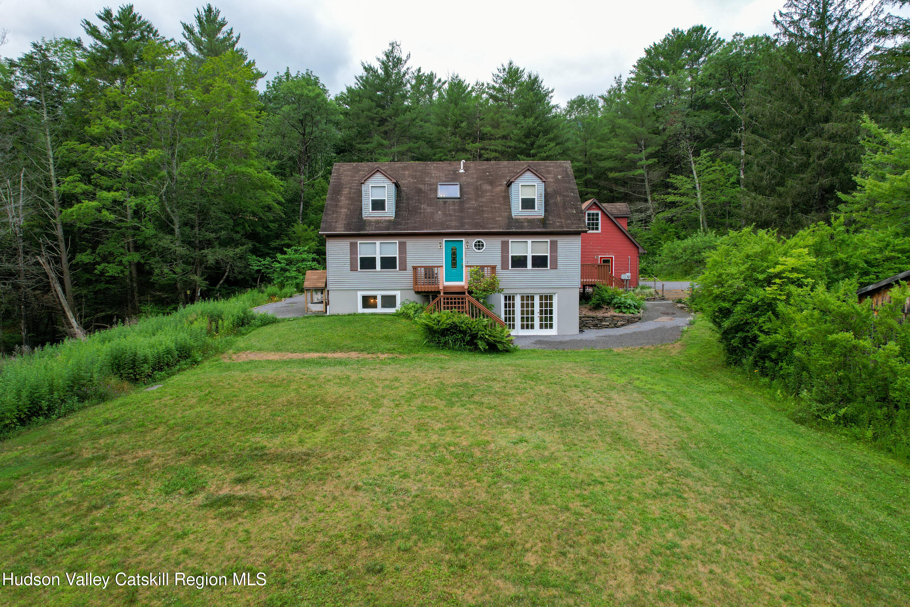 68 Garfield Road Phoenicia, NY 12464 - Photo 43 of 43 an aerial view of a house with big yard