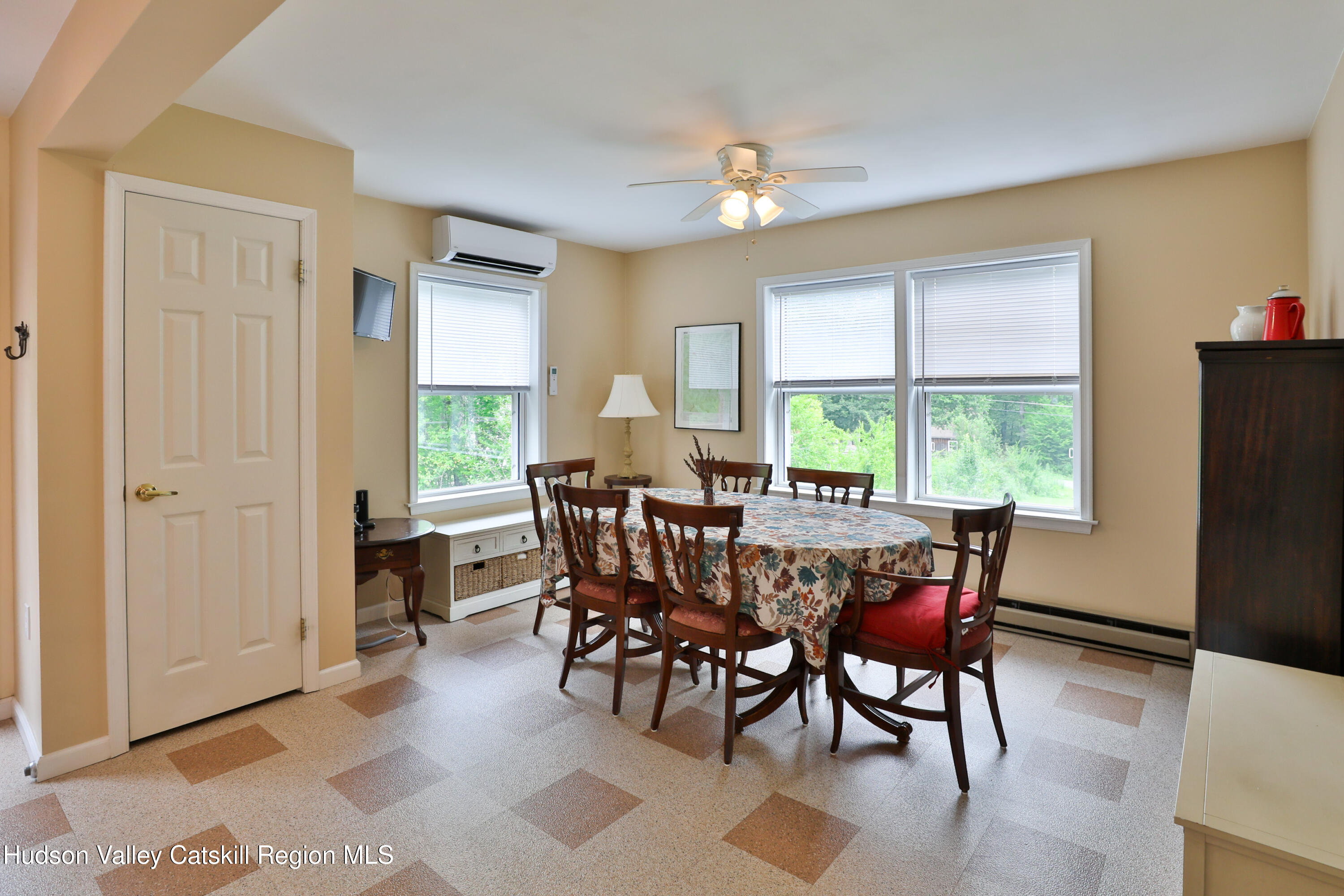 68 Garfield Road Phoenicia, NY 12464 - Photo 9 of 43 a view of a dining room with furniture window and outside view