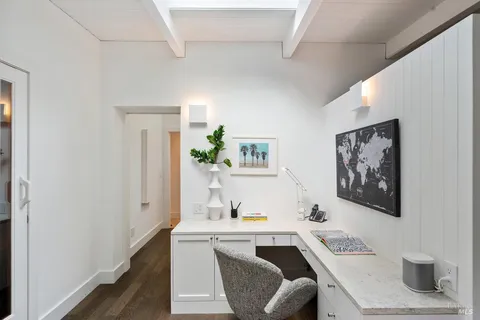 a view of house with outdoor space and seating area