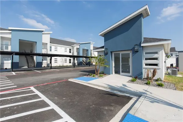 a view of a house with a patio