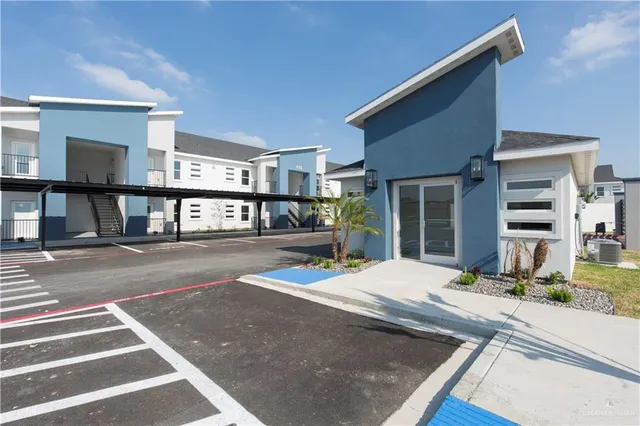 a view of a house with a patio