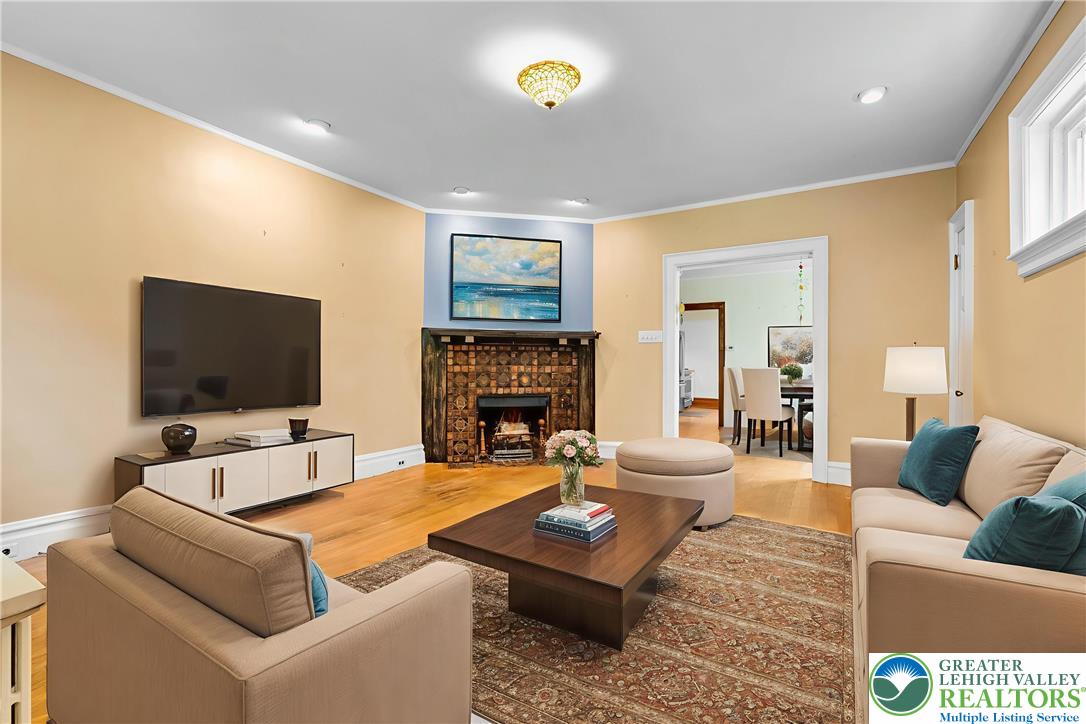 1722 Maple Street Bethlehem, PA 18017 - Photo 4 of 30 a living room with furniture and a flat screen tv