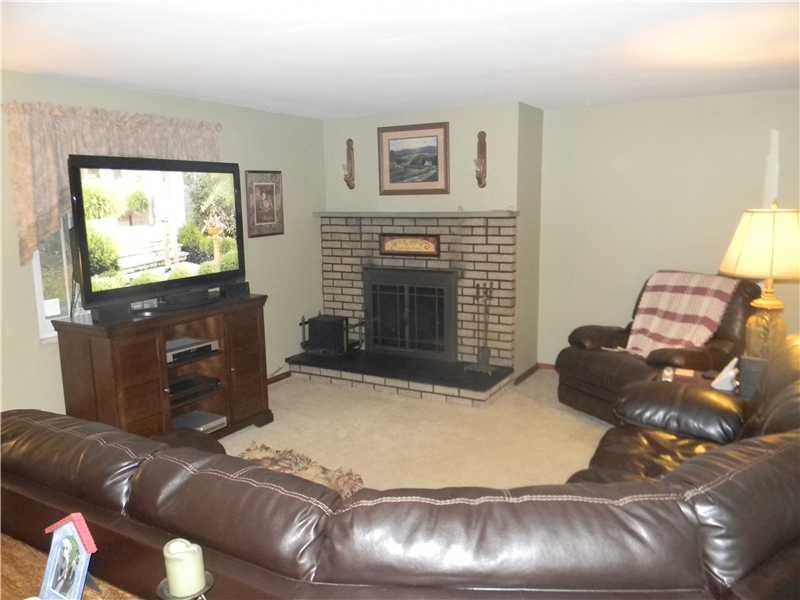 720 Meadowbrook Road Level Green, PA 15085 - Photo 6 of 19 Family Room. Log burning fireplace!