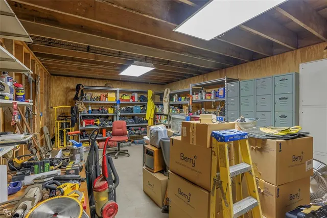 a view of a storage & utility room