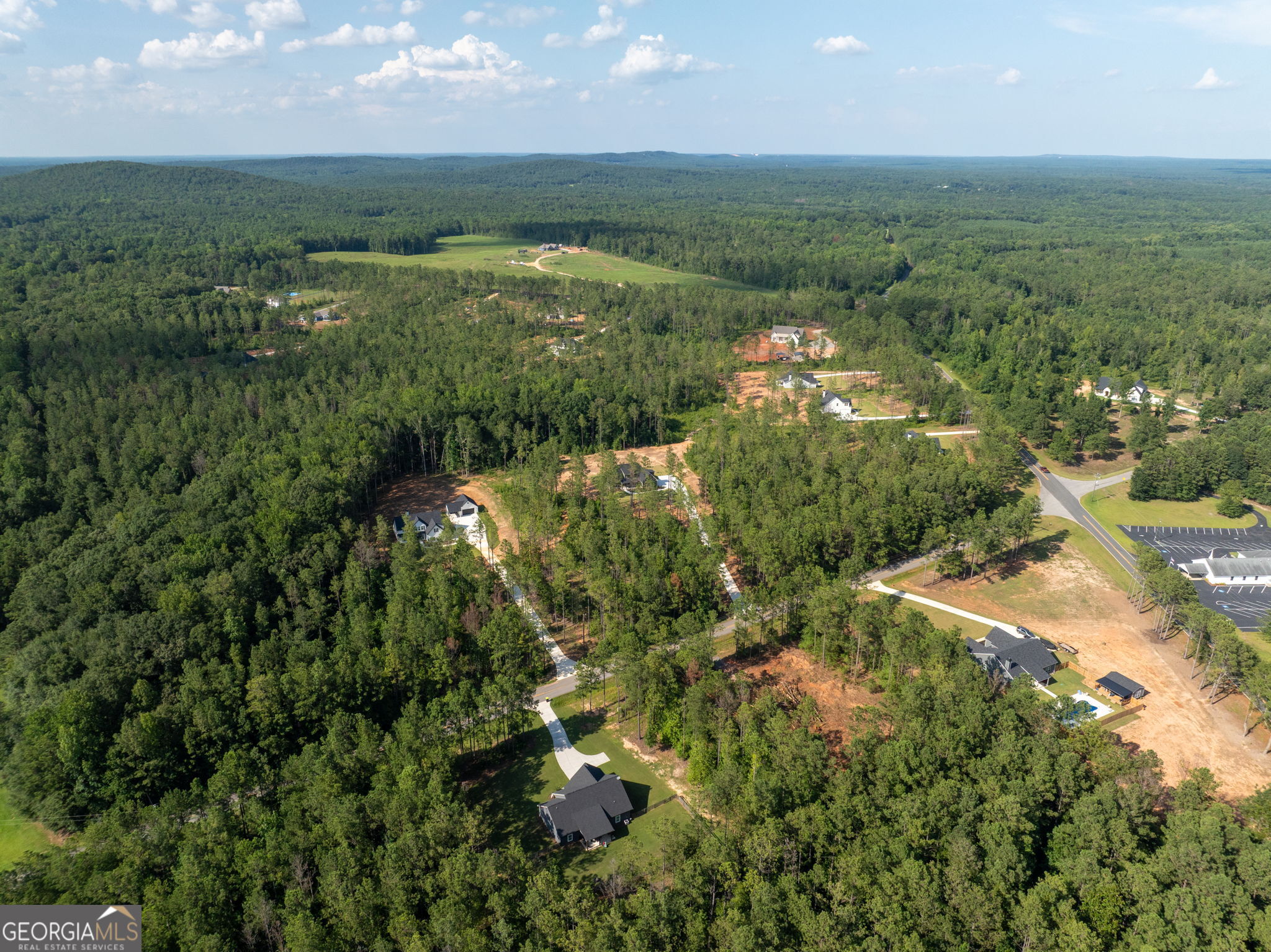 297 Bishop Road Meansville, GA 30256 - Photo 60 of 77 a view of an outdoor space and a lake view