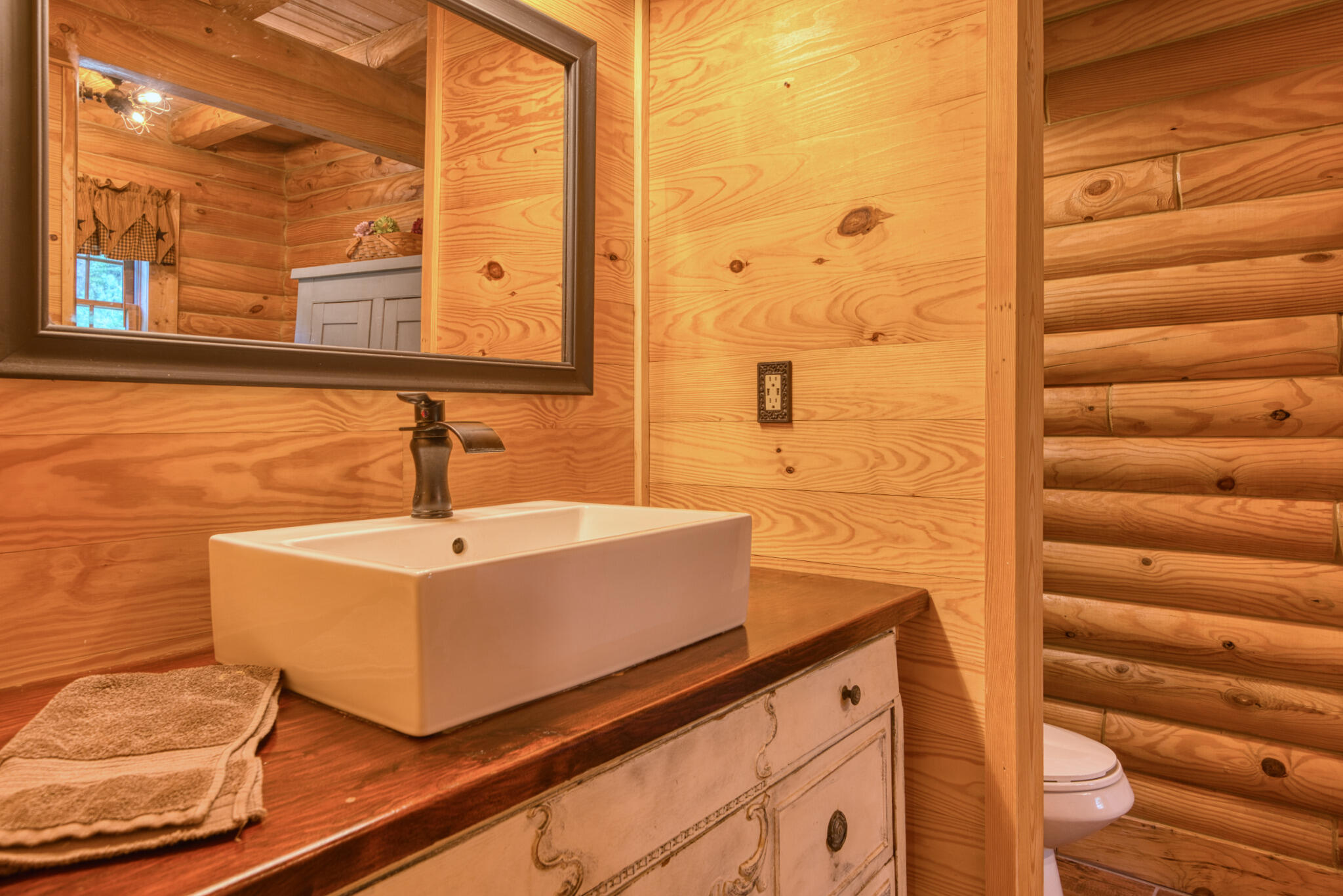 567 Weeks Road Northwest Floyd, VA 24091 - Photo 43 of 71 a bathroom with a sink and a mirror
