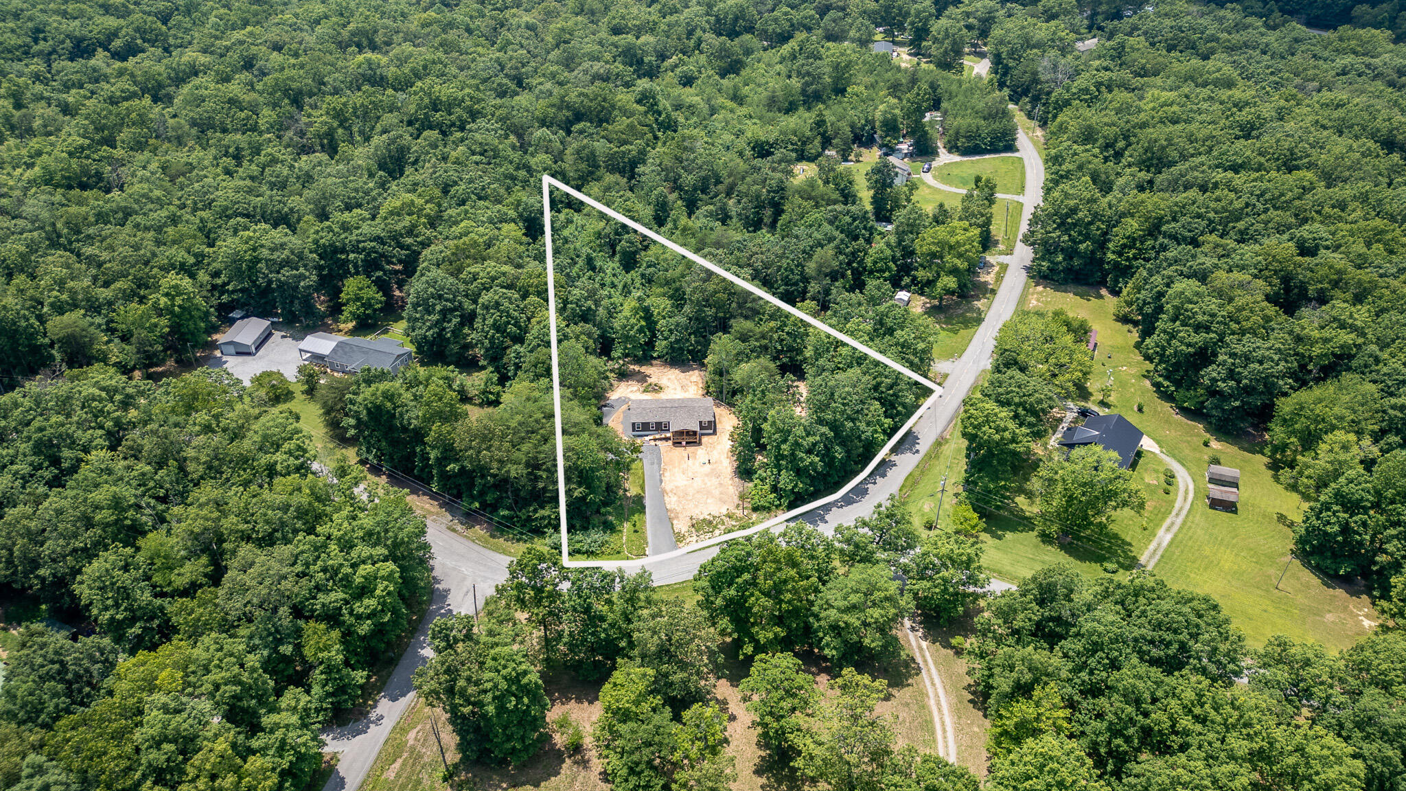 1231 Black Mountain Road Dunlap, TN 37327 - Photo 29 of 34 aerial marked property 2