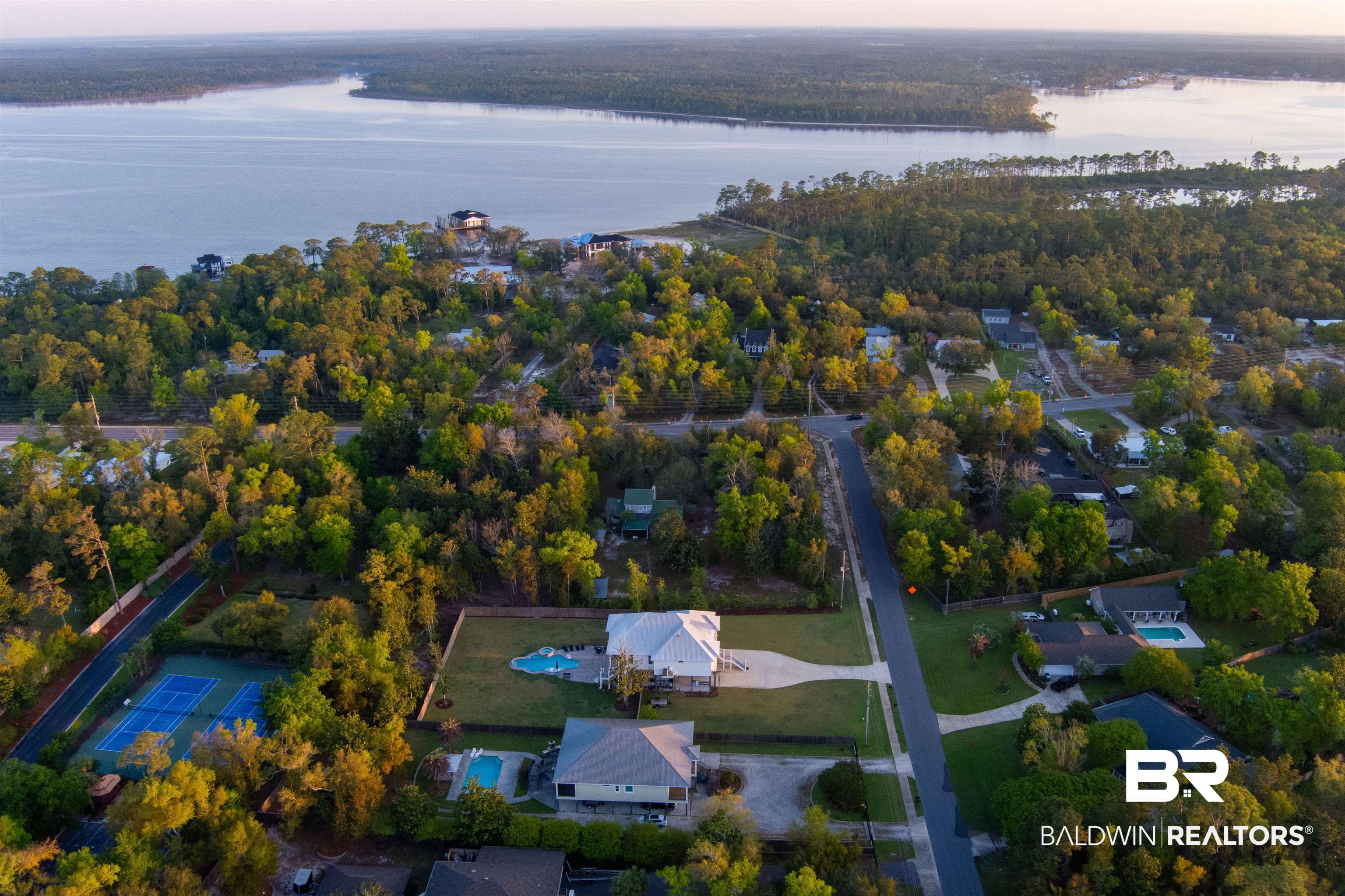 28290 Canal Road Orange Beach, AL 36561 - Photo 26 of 32 Drone / aerial view with a water view