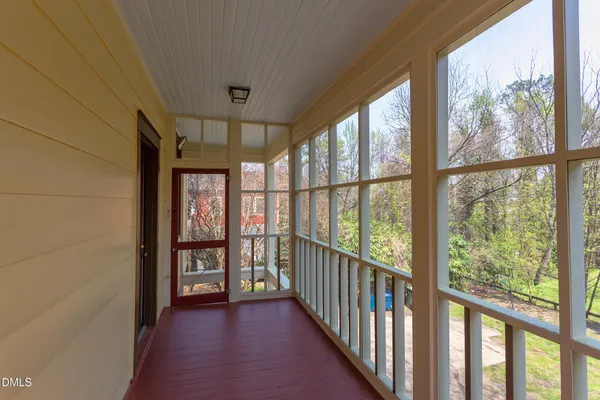 a view of hallway with stairs