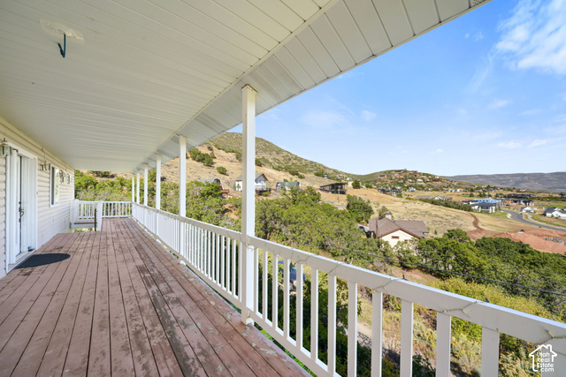 380 Luzern Road Midway, UT 84049 - Photo 23 of 41 Expansive outdoor deck featuring wood-finish flooring and a white railing system