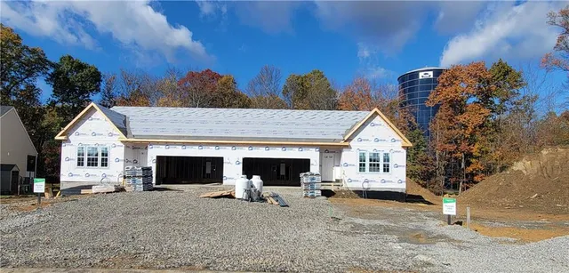 a view of a house with patio