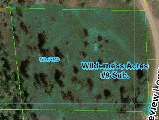 5828 Pineview Road, Unit 922 Kamas, UT 84036 - Photo 7 of 9 Plat Map, Wilderness Acres #9 Sub. Displaying the outline and identifying information for the property