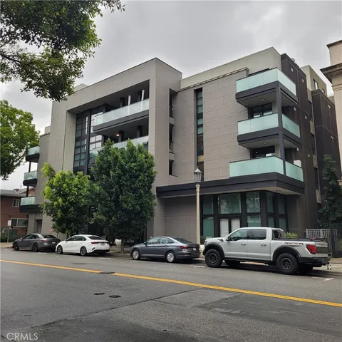 a car parked in front of a building