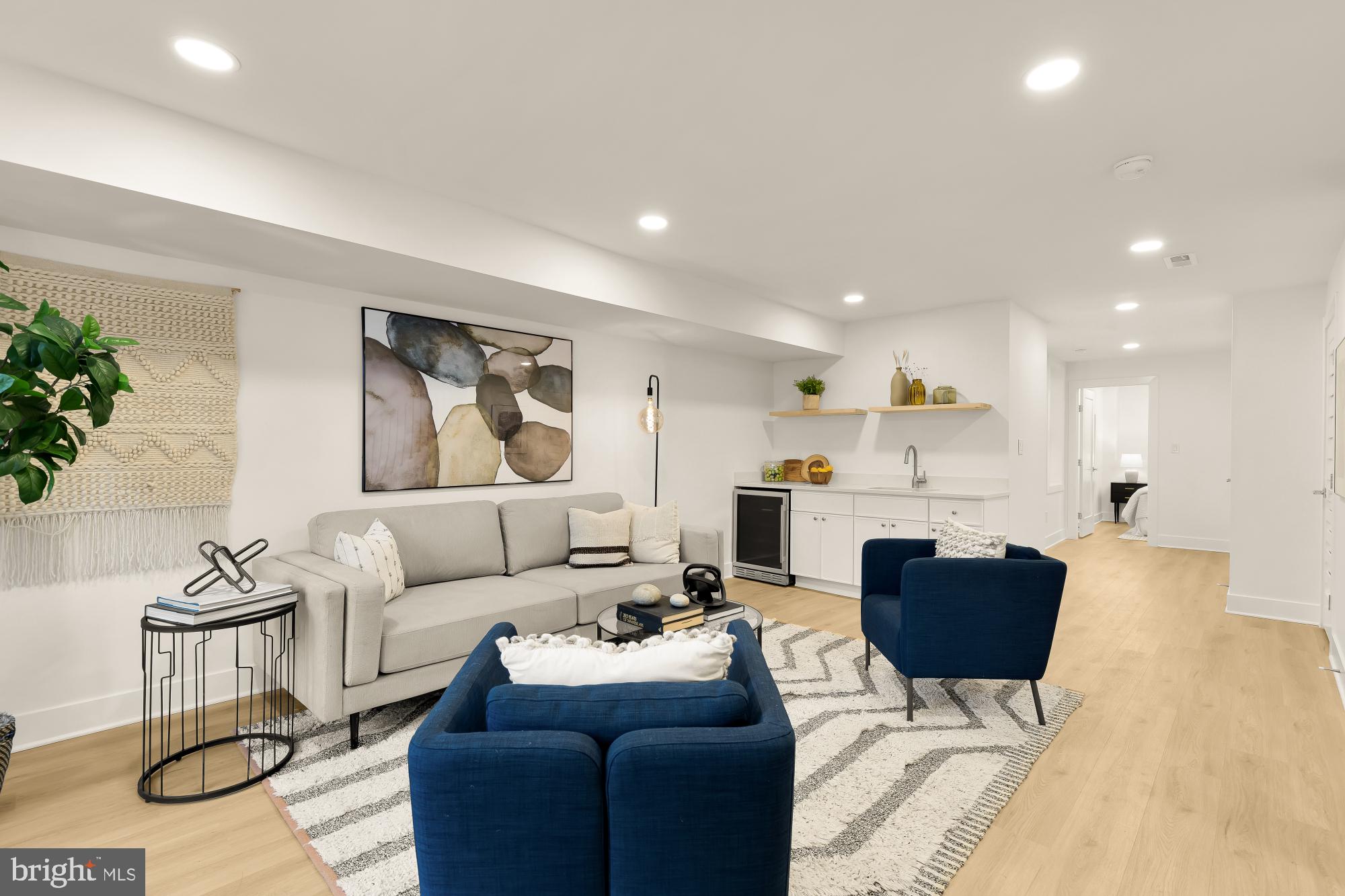 1932 11th Street Northwest Washington, DC 20001 - Photo 36 of 53 a living room with furniture and a couch