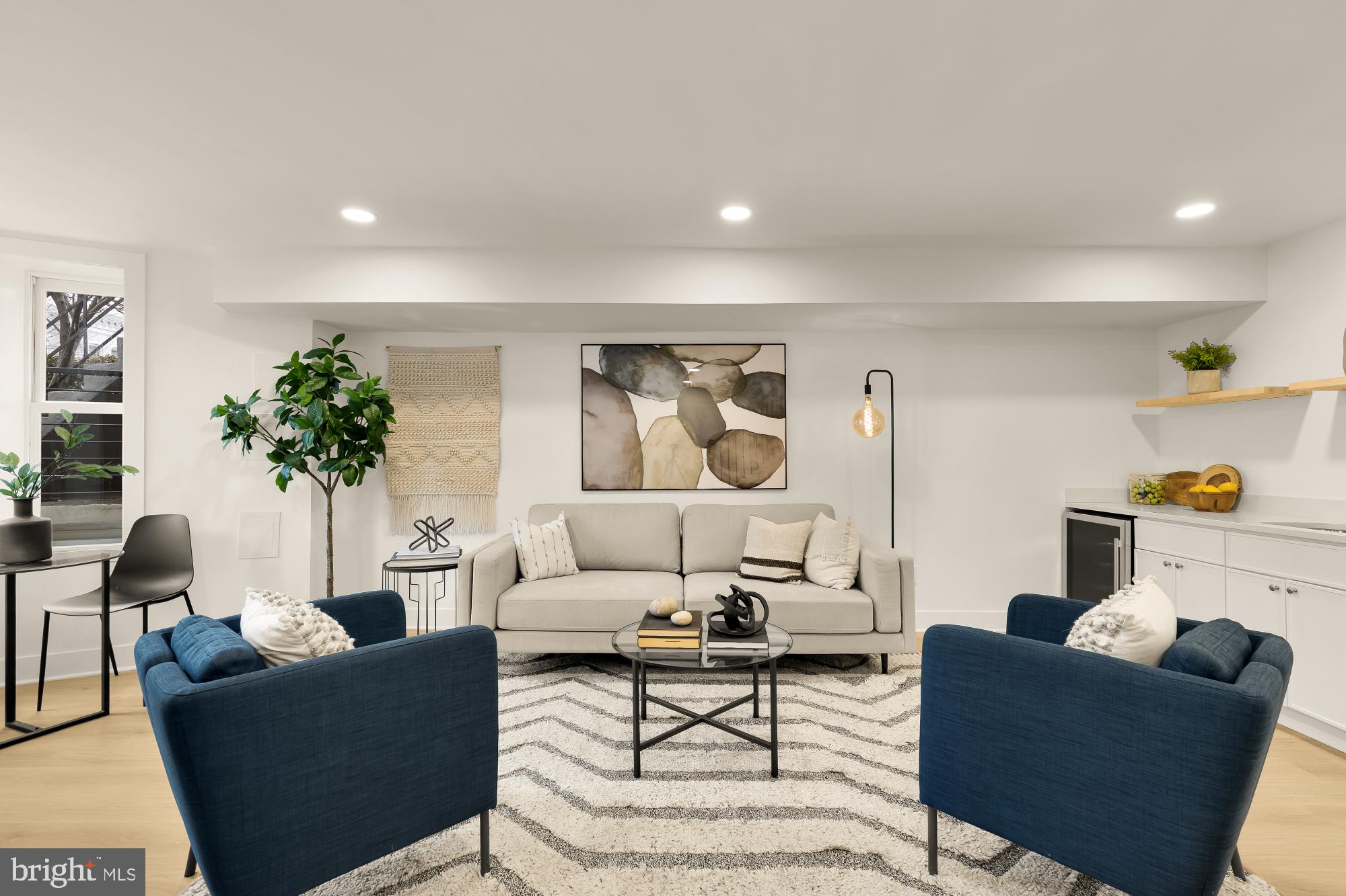 1932 11th Street Northwest Washington, DC 20001 - Photo 37 of 53 a living room with furniture and a potted plant