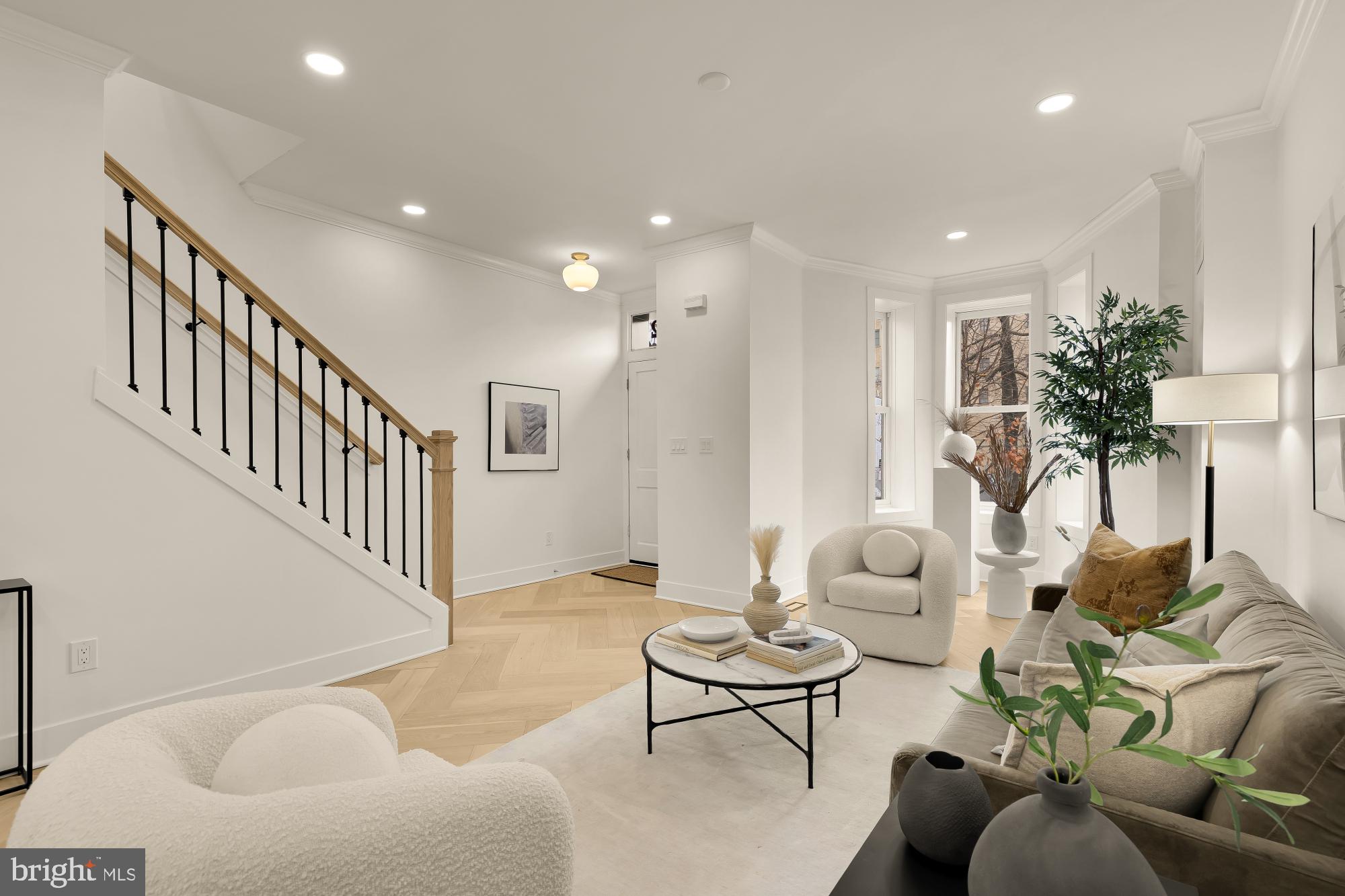 1932 11th Street Northwest Washington, DC 20001 - Photo 9 of 53 a living room with furniture and a table