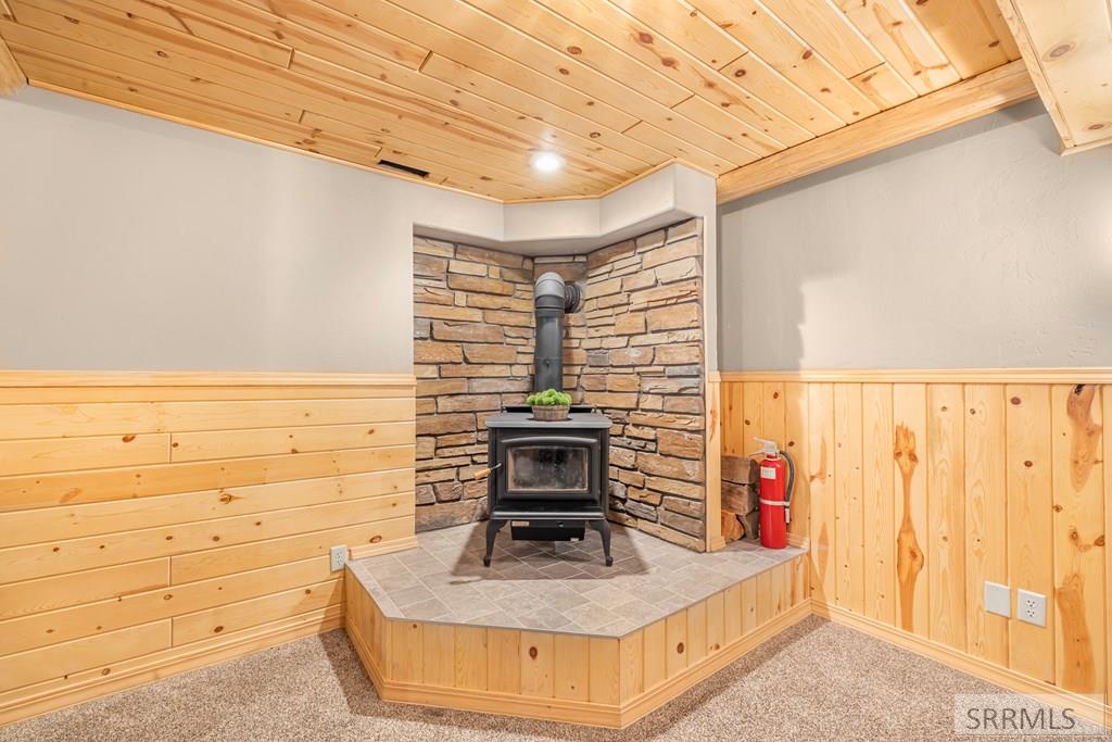 4106 East 67 North Rigby, ID 83442 - Photo 34 of 92 Custom Downstairs Wood Burning Stove