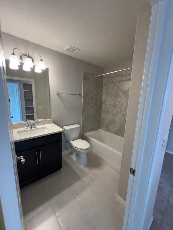 5135 Emma Forest Street Houston, TX 77018 - Photo 23 of 28 a bathroom with a sink a toilet and shower