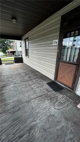 a view of a backyard of a house