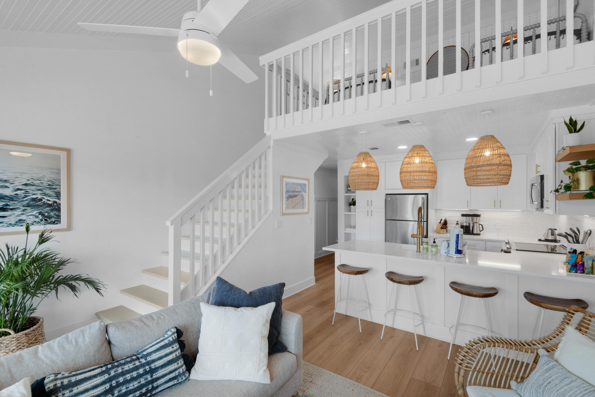 4984 West County Highway 30A, Unit 5B Santa Rosa Beach, FL 32459 - Photo 2 of 46 a view of a living room and entryway with furniture