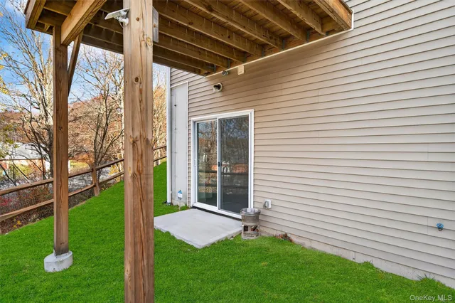 a view of a backyard with a garden