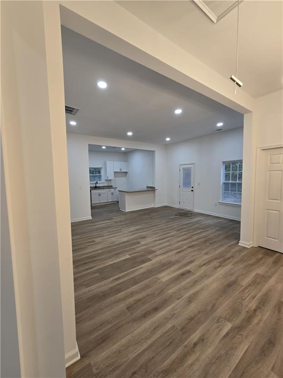 4645 Gordon Street Fairburn, GA 30213 - Photo 9 of 17 a view of kitchen with kitchen island and stainless steel appliances