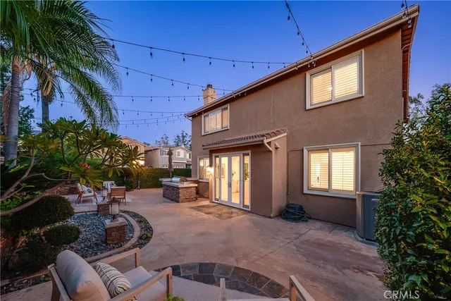 a view of a house with a patio